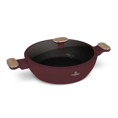 Berlingerhaus Pánev hluboká s titanovým povrchem a poklicí 28 cm Leonardo Nordic Collection