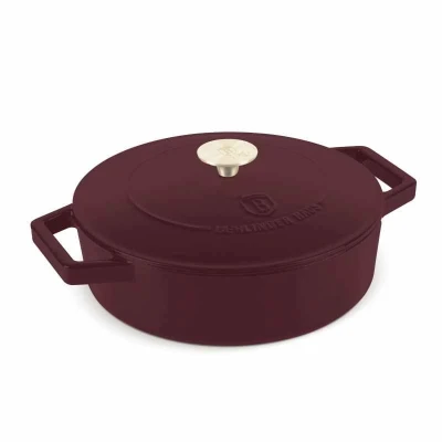 Berlingerhaus Pánev hluboká se smaltovaným povrchem a poklicí 26 cm litinová Leonardo Collection