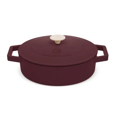 Berlingerhaus Pánev hluboká se smaltovaným povrchem a poklicí 26 cm litinová Leonardo Collection