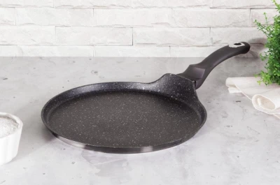 Berlingerhaus Pánev na palačinky s mramorovým povrchem 28 cm Carbon PRO Line - drobné poškození