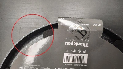 Berlingerhaus Pánev na palačinky s mramorovým povrchem 28 cm Carbon PRO Line - drobné poškození