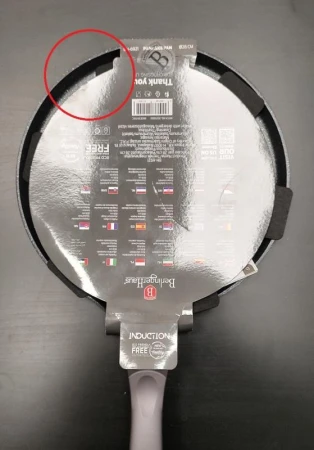 Berlingerhaus Pánev na palačinky s mramorovým povrchem 28 cm Carbon PRO Line - drobné poškození (VÝPRODEJ)