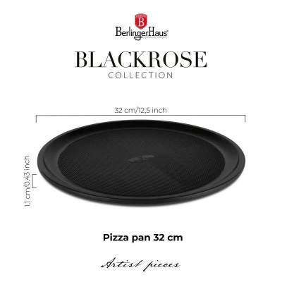 Berlingerhaus Pánev na pizzu s titanovým povrchem 32 cm Matte Black Collection