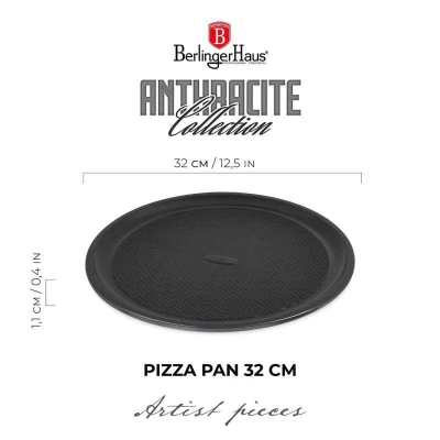 Berlingerhaus Pánev na pizzu s titanovým povrchem 32cm Anthracite Collection