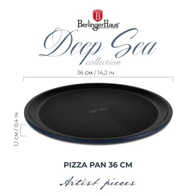 Berlingerhaus Pánev na pizzu s titanovým povrchem 36 cm Deep Sea Collection