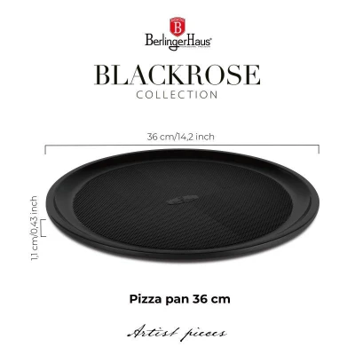 Berlingerhaus Pánev na pizzu s titanovým povrchem 36 cm Matte Black Collection