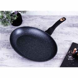 Berlingerhaus Pánev na ryby a steaky s mramorovým povrchem 35 cm Black Rose Collection