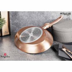Berlingerhaus Pánev na ryby a steaky s mramorovým povrchem 35 cm Rosegold Metallic Line