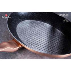 Berlingerhaus Pánev na ryby a steaky s mramorovým povrchem 35 cm Rosegold Metallic Line