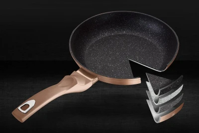 Berlingerhaus Pánev s mramorovým povrchem 20 cm Rosegold Metallic Line