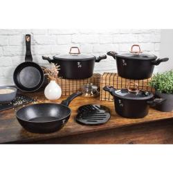 Berlingerhaus Pánev s mramorovým povrchem 24 cm Black Rose Collection