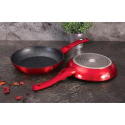 Berlingerhaus BH-1252 Pánev s mramorovým povrchem 24 cm Burgundy Metallic Line