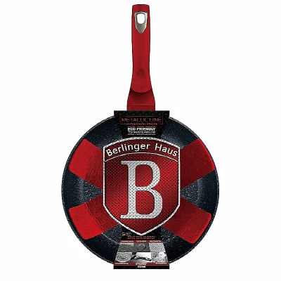 Berlingerhaus BH-1252 Pánev s mramorovým povrchem 24 cm Burgundy Metallic Line