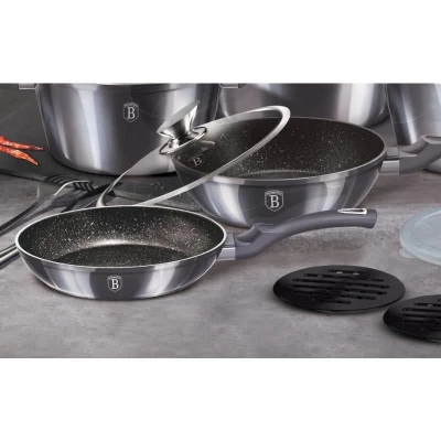 Berlingerhaus Pánev s mramorovým povrchem 24 cm Carbon PRO Line