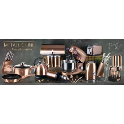 Berlingerhaus Pánev s mramorovým povrchem 30 cm Rosegold Metallic Line