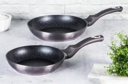 Berlingerhaus BH-6904 Pánev s mramorovým povrchem sada 3 ks Carbon PRO Line