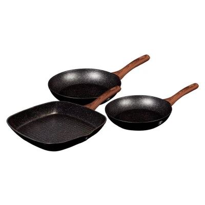 Berlingerhaus Pánev s mramorovým povrchem sada 3 ks Ebony Line Rosewood Berlingerhaus Pánev s mramorovým povrchem sada 3 ks Ebony Line Rosewood