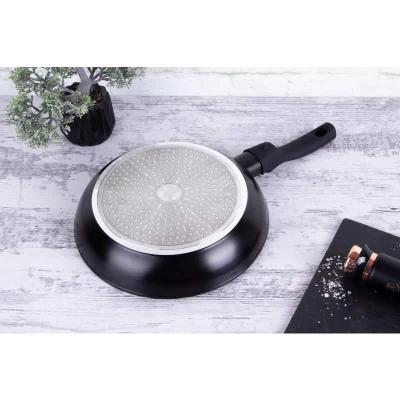 Berlingerhaus Pánev s nepřilnavým povrchem a odnímatelnou rukojetí 28 cm Black Rose Collection