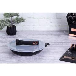 Berlingerhaus Pánev s nepřilnavým povrchem a odnímatelnou rukojetí 28 cm Black Rose Collection