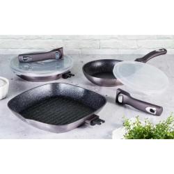 Berlingerhaus BH-6913 Pánev s odnímatelnou rukojetí 28 cm Carbon PRO Line