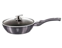 Berlingerhaus Pánev s poklicí s mramorovým povrchem 24 cm Carbon PRO Line Berlingerhaus Pánev s poklicí s mramorovým povrchem 24 cm Carbon PRO Line