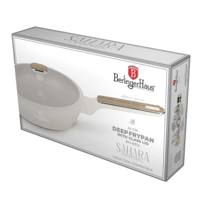 Berlingerhaus Pánev s poklicí s titanovým povrchem 24 cm Sahara Nordic Collection