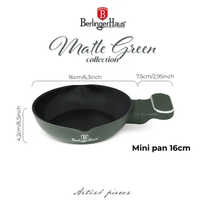 Berlingerhaus Pánev s titanovým povrchem 16 cm Matte Green Collection