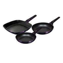 Berlingerhaus Pánev s titanovým povrchem sada 3 ks Purple Eclipse Collection gril Berlingerhaus Pánev s titanovým povrchem sada 3 ks Purple Eclipse Collection gril