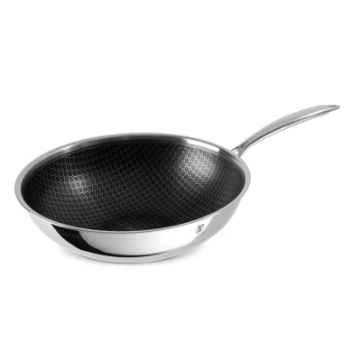 Berlingerhaus Pánev WOK nerez s nepřilnavým povrchem 30 cm Eternal Collection