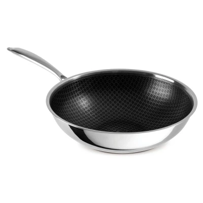 Berlingerhaus Pánev WOK nerez s nepřilnavým povrchem 30 cm Eternal Collection