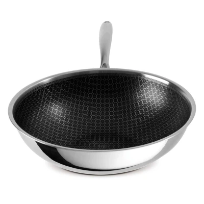 Berlingerhaus Pánev WOK nerez s nepřilnavým povrchem 30 cm Eternal Collection