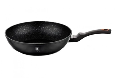 Berlingerhaus Pánev WOK s mramorovým povrchem 28 cm Black Rose Collection