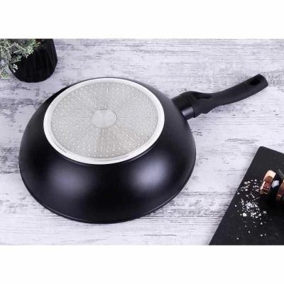 Berlingerhaus Pánev WOK s mramorovým povrchem 28 cm Black Rose Collection