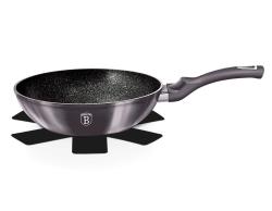 Berlingerhaus Pánev WOK s mramorovým povrchem 28 cm Carbon PRO Line