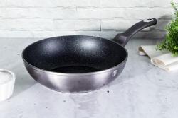 Berlingerhaus Pánev WOK s mramorovým povrchem 28 cm Carbon PRO Line