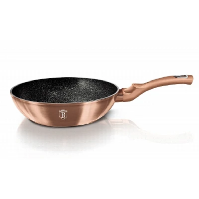 Berlingerhaus Wok s mramorovým povrchem 28 cm Rosegold Metallic Line