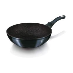 Berlingerhaus Wok pánev s mramorovým povrchem 30 cm Metallic Line Aquamarine Edition
