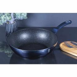 Berlingerhaus Wok pánev s mramorovým povrchem 30 cm Metallic Line Aquamarine Edition