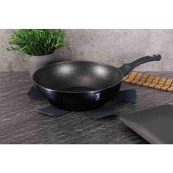 Berlingerhaus Wok pánev s mramorovým povrchem 30 cm Metallic Line Aquamarine Edition
