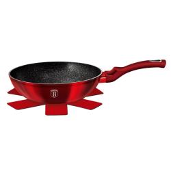 Berlingerhaus Pánev WOK s mramorovým povrchem 30 cm Burgundy Metallic Line