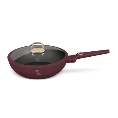 Berlingerhaus Pánev wok s poklicí a titanovým povrchem 28 cm Leonardo Collection
