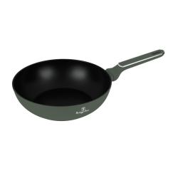 Berlingerhaus Pánev wok s poklicí a titanovým povrchem 28 cm Matte Green Collection