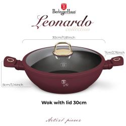 Berlingerhaus Pánev wok s poklicí a titanovým povrchem 30 cm Leonardo Collection