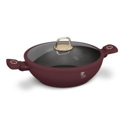 Berlingerhaus Pánev wok s poklicí a titanovým povrchem 30 cm Leonardo Collection