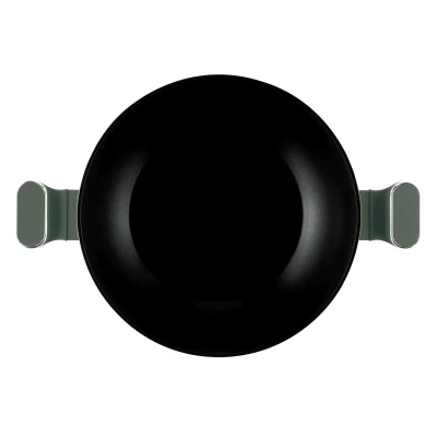 Berlingerhaus Pánev wok s poklicí a titanovým povrchem 30 cm Matte Green Collection