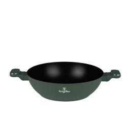 Berlingerhaus Pánev wok s poklicí a titanovým povrchem 30 cm Matte Green Collection
