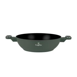 Berlingerhaus Pánev wok s poklicí a titanovým povrchem 30 cm Matte Green Collection