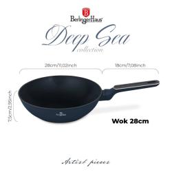Berlingerhaus Pánev Wok s titanovým povrchem 28 cm Deep Sea Collection