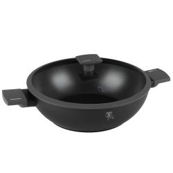 Berlingerhaus Pánev WOK s titanovým povrchem a poklicí 30 cm Antracit Collection Berlingerhaus Pánev WOK s titanovým povrchem a poklicí 30 cm Antracit Collection