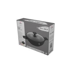Berlingerhaus Pánev WOK s titanovým povrchem a poklicí 30 cm Matte Black Collection